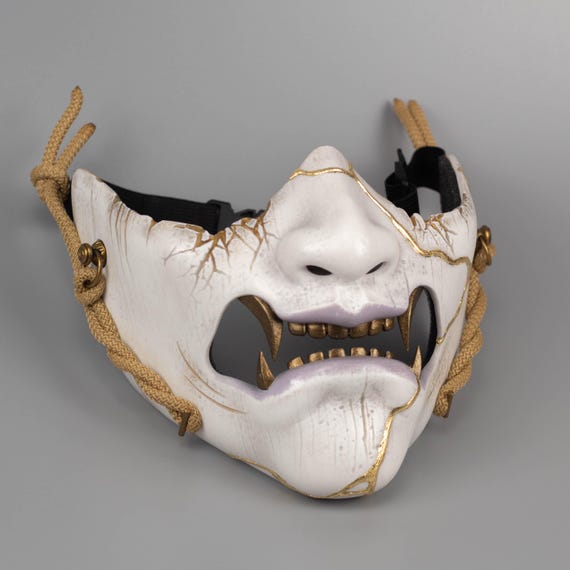 Ghost of Tushima Ghost of Yotei お面 Ghost of Yotei Mask for Atsu Replica From the Game - Etsy