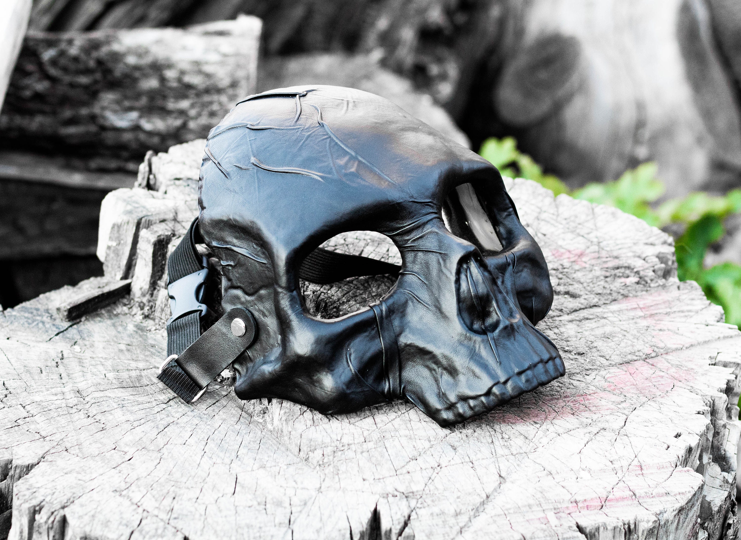 Skull Mask in Leatherette - Etsy