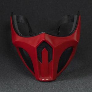 Scorpion mask Red Harumi&#39;s protector MK11 Mortal Kombat for cosplay