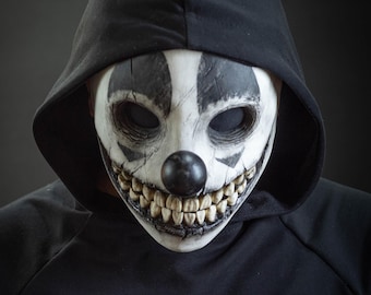 Smile clown mask Dark shape for gift, Halloween, cosplay or party