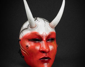 Onryo's Ember Mask Ghost of Yotei replica from the game