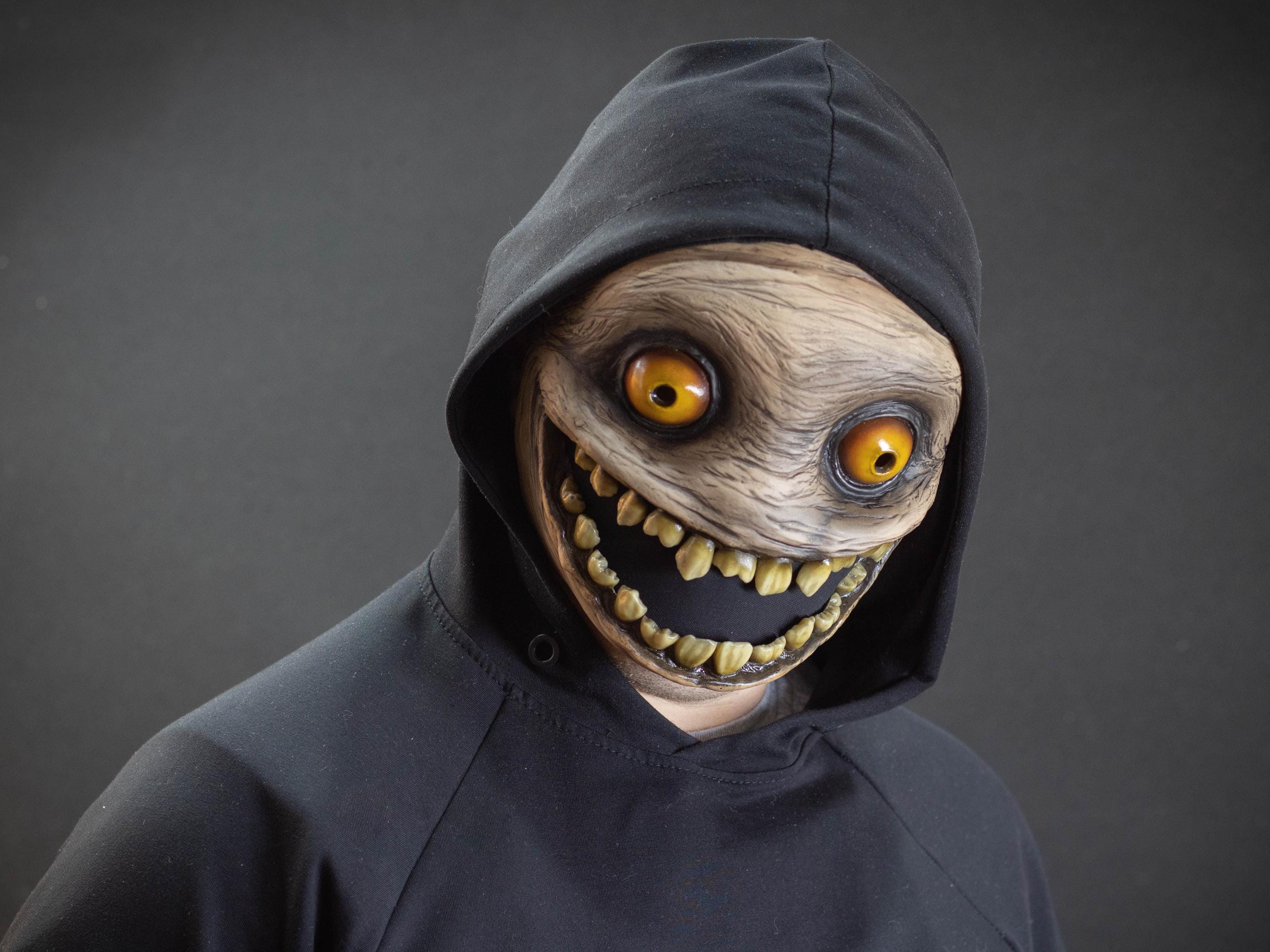 Crazy Smile Mask With Yellow Eyes for Halloween or a Funny Gift - Etsy