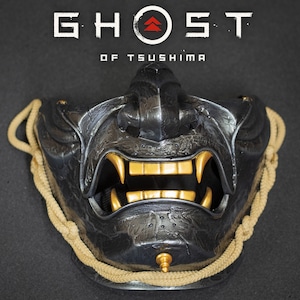 Ghost of Tsushima mask . Menpo Demon Mask
