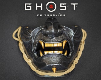 Ghost of Tsushima mask . Menpo Demon Mask