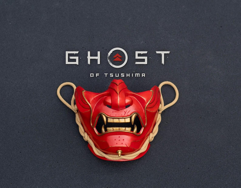Ghost of Tsushima Mask Ghost Transcendent Demon Menpo Mask Etsy