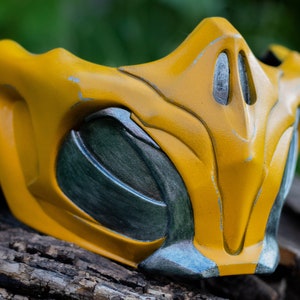 Scorpion mask from Mortal Kombat 11 Fiery Grandmaster