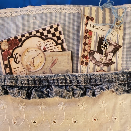 Alice shops In Wonderland fabric book