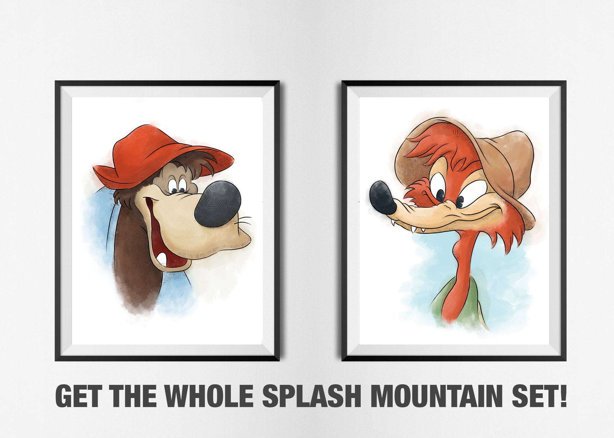 Splash Mountain Brer Rabbit Print, Wall Decor, Disney Art, Poster ...