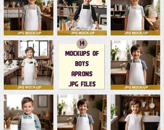 White boy Apron Mockup, Kitchen Apron Mockup, kids Apron Mockup, Apron Mockup, White Apron Photo, Digital Apron, Digital JPG IMAGE
