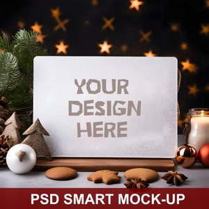 Rectangle Cutting Board Mockup, Kitchen Cutting Board Image, Circle Board Mockup, Circle Cutting Board for Christmas Mockups, Smart Mockup