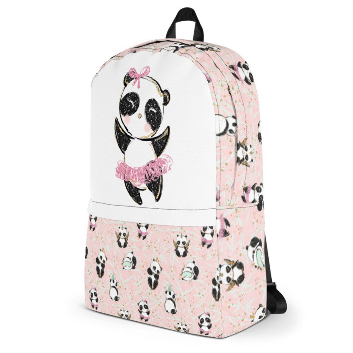 Cute Panda Backpack Pandas Backpack Panda Panda Bag Panda Etsy