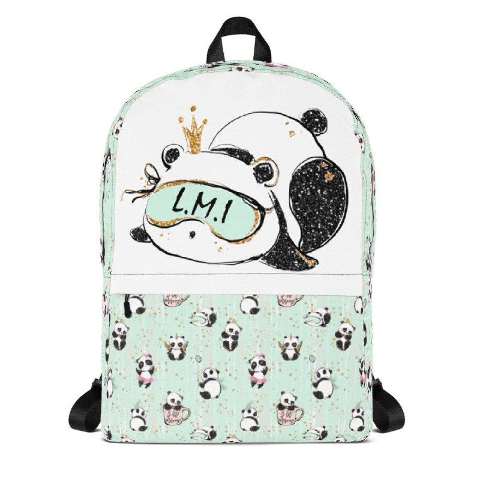 Cute Panda Backpack Pandas Backpack Panda Panda Bag Panda Etsy