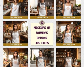 White woman Apron Mockup, Kitchen Apron Mockup,  Chef Apron Mockup, Apron Mockup, White Apron Photo, Digital Apron,  Digital JPG IMAGE