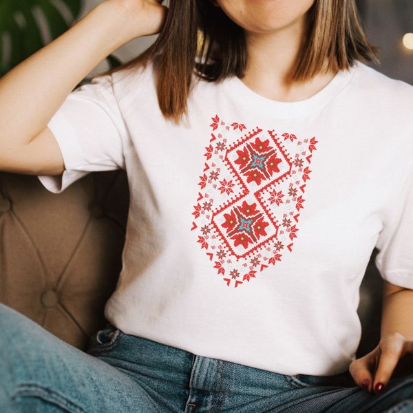 Bulgarisches Ethno T-Shirt, Bulgarisches Shevitza T-Shirt, Bulgarisches T-Shirt, Ethno T-Shirt, Bulgarische Kleidung, Bulgarische Traditionelle Folklore