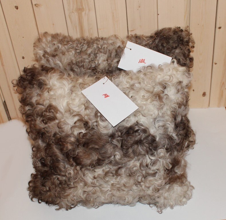 Handmade Curly Genuine Spanish Toscana Lambskin Sheepskin Throw