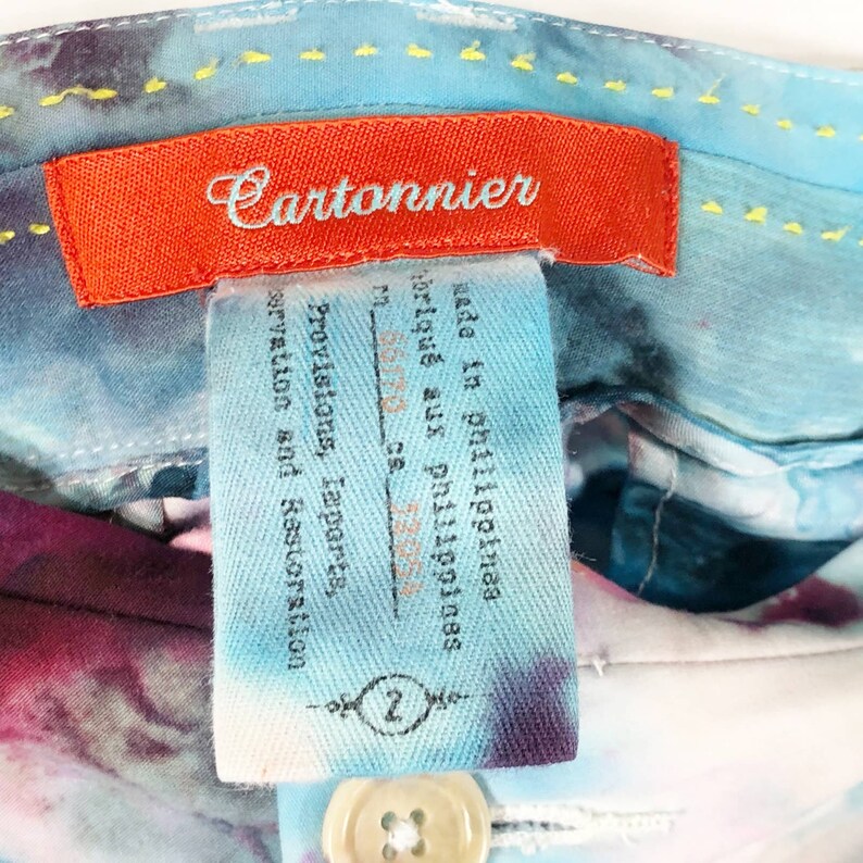 River Bend Tie Dyed Anthropologie Cartonnier Tamaño 2 Pantalones Hechos a mano Tie Dye Multi 1087 imagen 10