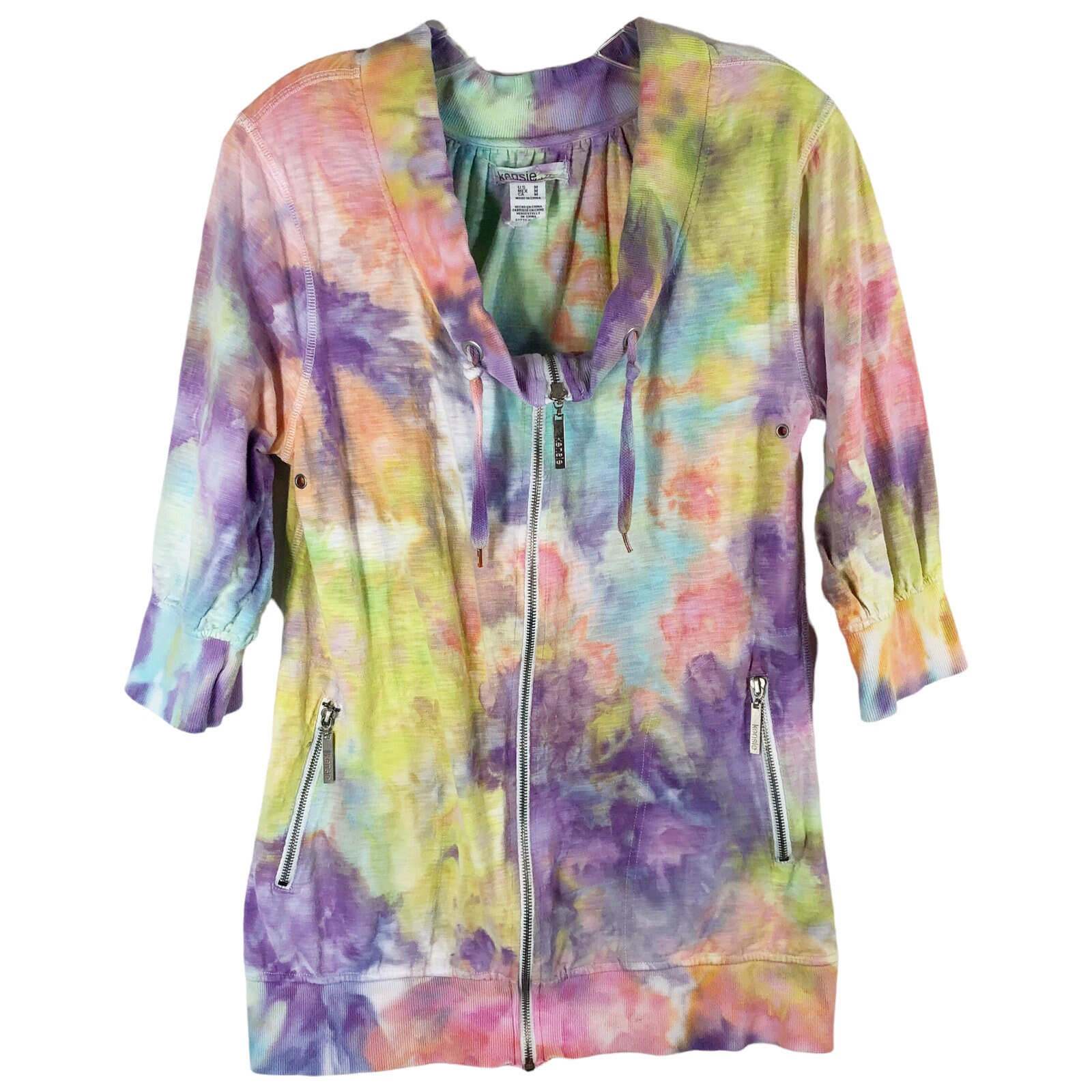 Carnival Camouflage Tie Dyed Kensie Medium Jacket Handmade Tie Dye Yellow Purple 243 Etsy UK