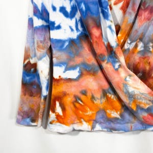 Bluzka z imitacją wiązania tie-dye, bluzka Maeve Anthropologie w rozmiarze S, ręcznie farbowana, festiwalowa, nauczycielka sztuki, boho, psychodeliczny, hipisowski balet, 1580 zdjęcie 6