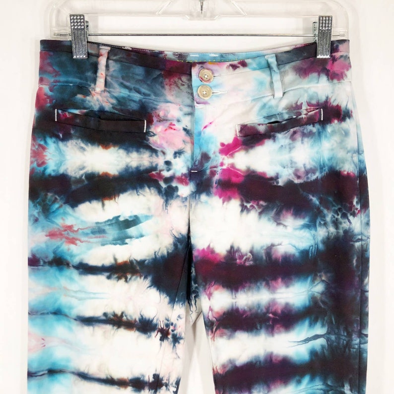 River Bend Tie Dyed Anthropologie Cartonnier Tamaño 2 Pantalones Hechos a mano Tie Dye Multi 1087 imagen 6