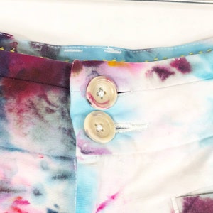 River Bend Tie Dyed Anthropologie Cartonnier Tamaño 2 Pantalones Hechos a mano Tie Dye Multi 1087 imagen 9