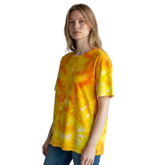 カルバン・クライン ラージトップ ハンドメイド タイダイ Tシャツ 