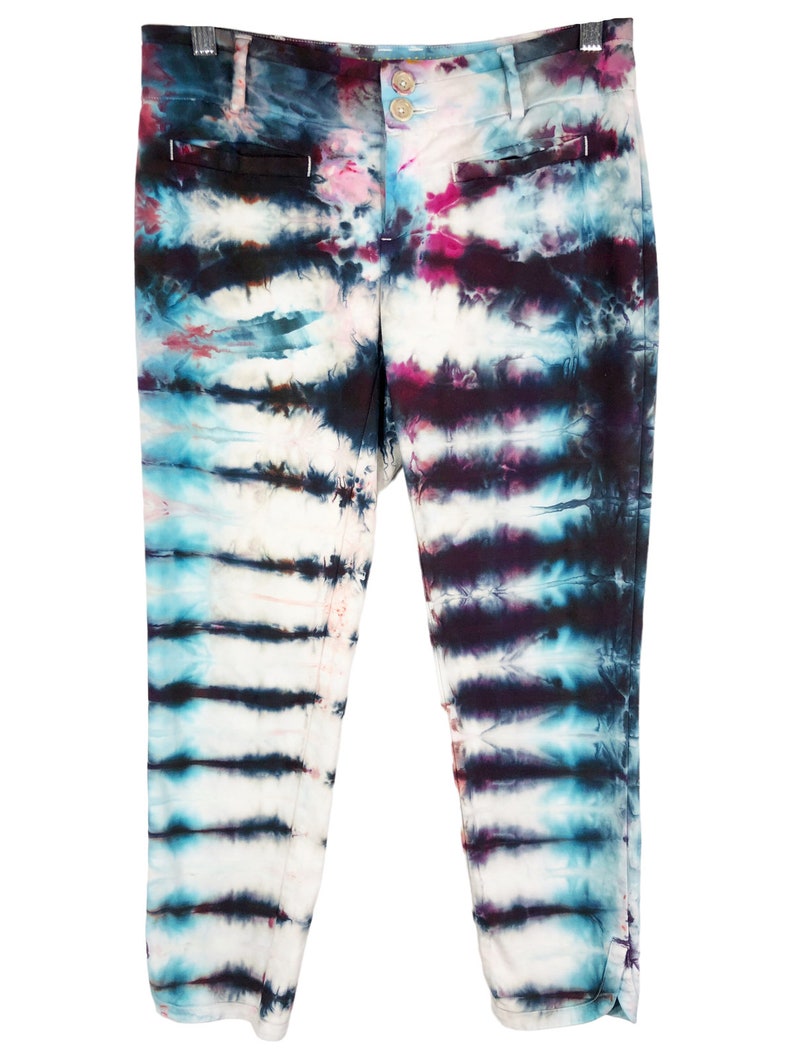 River Bend Tie Dyed Anthropologie Cartonnier Tamaño 2 Pantalones Hechos a mano Tie Dye Multi 1087 imagen 1