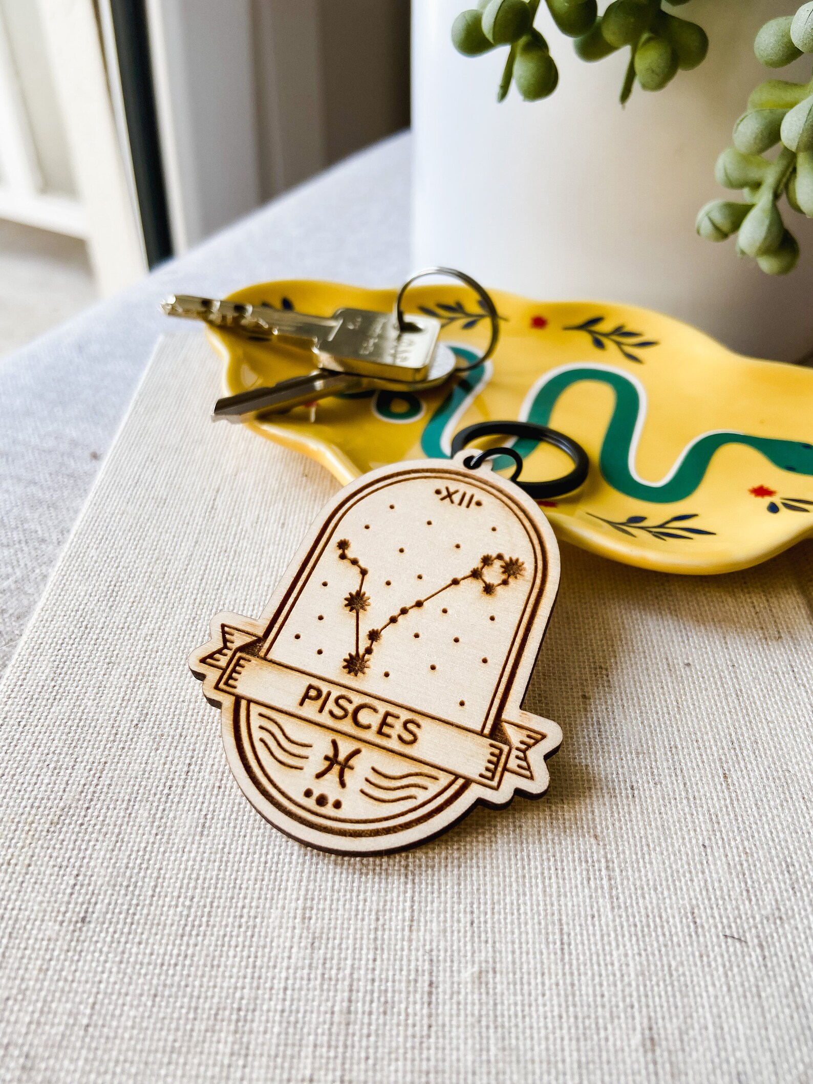 Zodiac Constellation Keychain Zodiac Sign Keychains Etsy