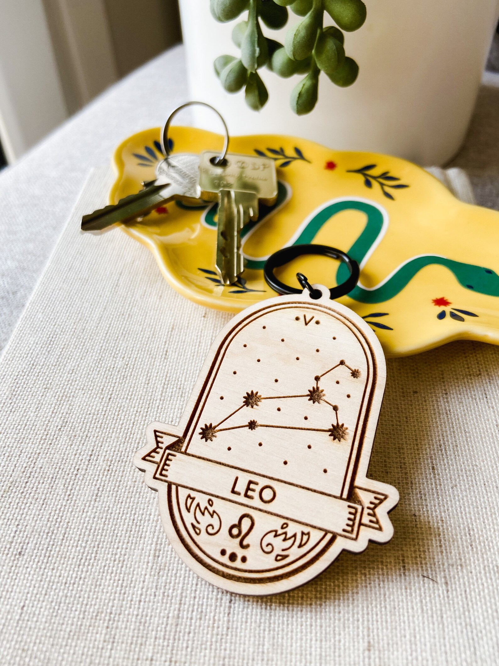 Zodiac Constellation Keychain Zodiac Sign Keychains Etsy