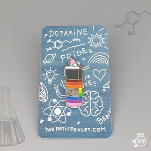 Dopaminflaska Pride Pin: HBT-tillbehörsmärke