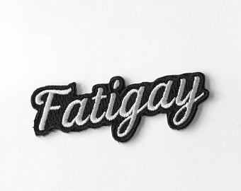 Embroidery Patch Fatigay - Patch Rainbow Subtle Iron-On - PRIDE LGBTQ+