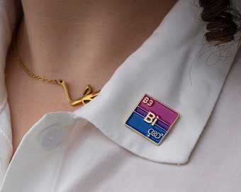 Bisexual Pride Badge - queer chemistry - lgbtqi - lgbt pride - Bisexual