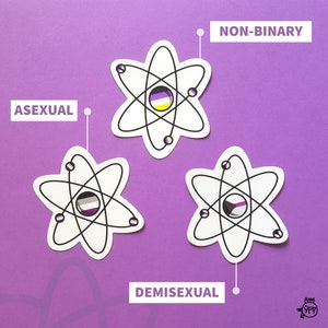 QueerChemistry Pride Stickers | Queer Atoms Stickers