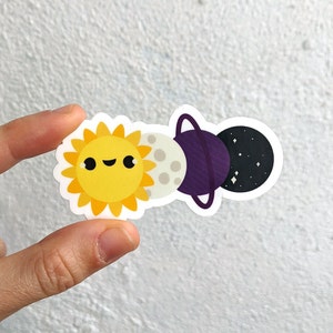 Subtiele niet-binaire Pride-sticker - ruimtethema - STEM - LGBT - Enby Pride