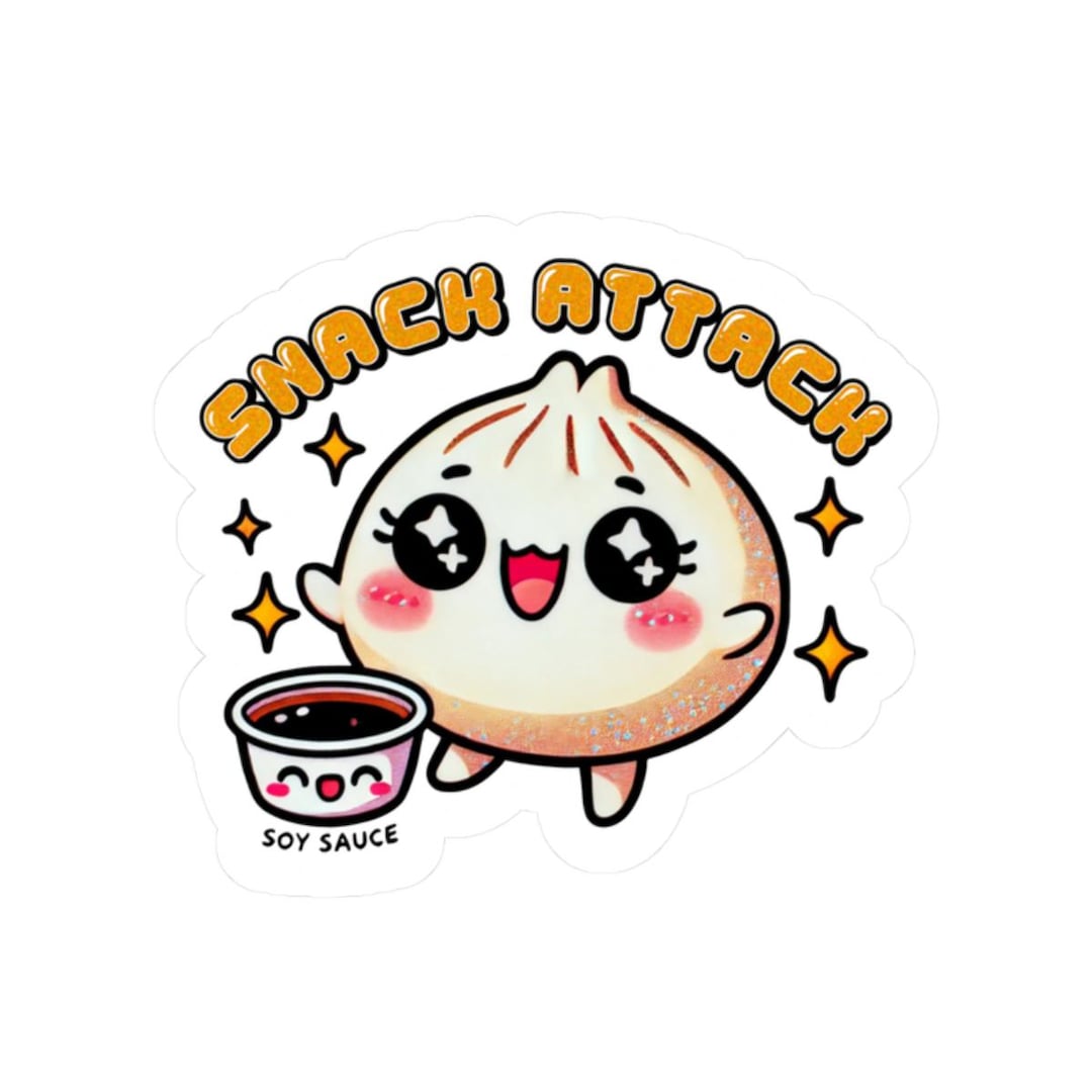 Dumpling Sticker: Kawaii Food Pun, Waterproof Vinyl Decal - Etsy