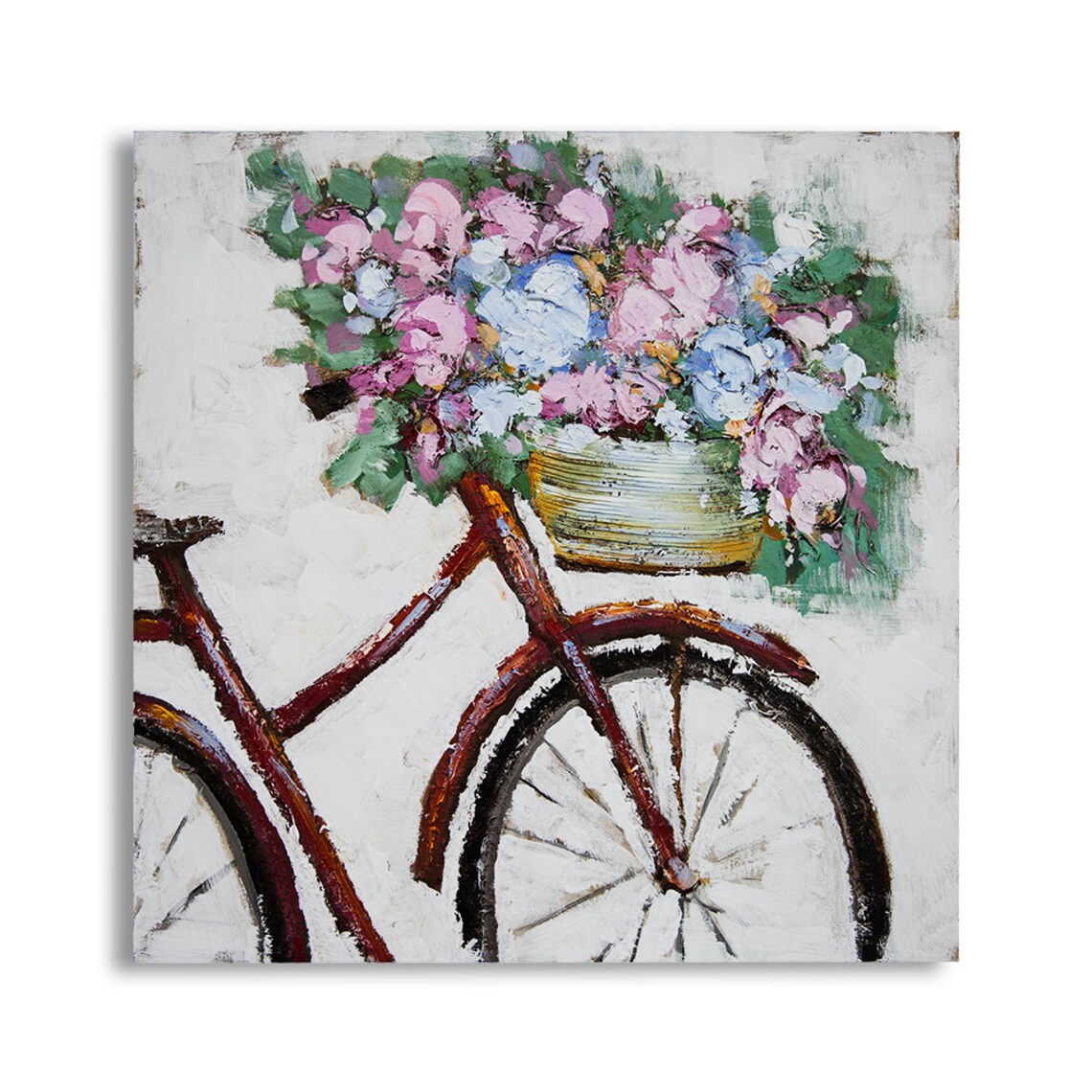 Bicycle Wall Art100% Acrylic Painting Canvas Wall ArtHome | Etsy