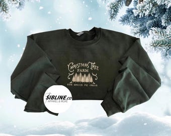 Embroidered Christmas Tree Farm Sweatshirt