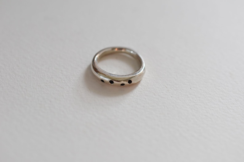 Silver ring with gemstones Silver ring with onyx stone Silver statement ring Sculptural silver ring Handmade Silver Ring Silver ring