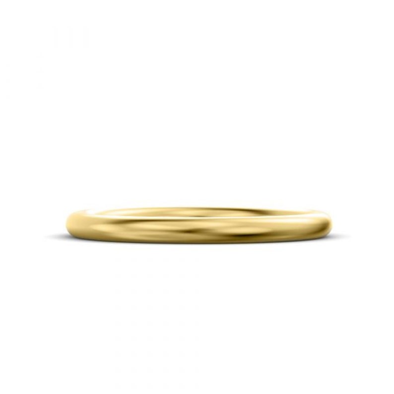Thin Wedding Band Classic gold band 2mm ultra thin ring Dainty wedding band Classic wedding ring gold Stacking ring 14k Gold Ring