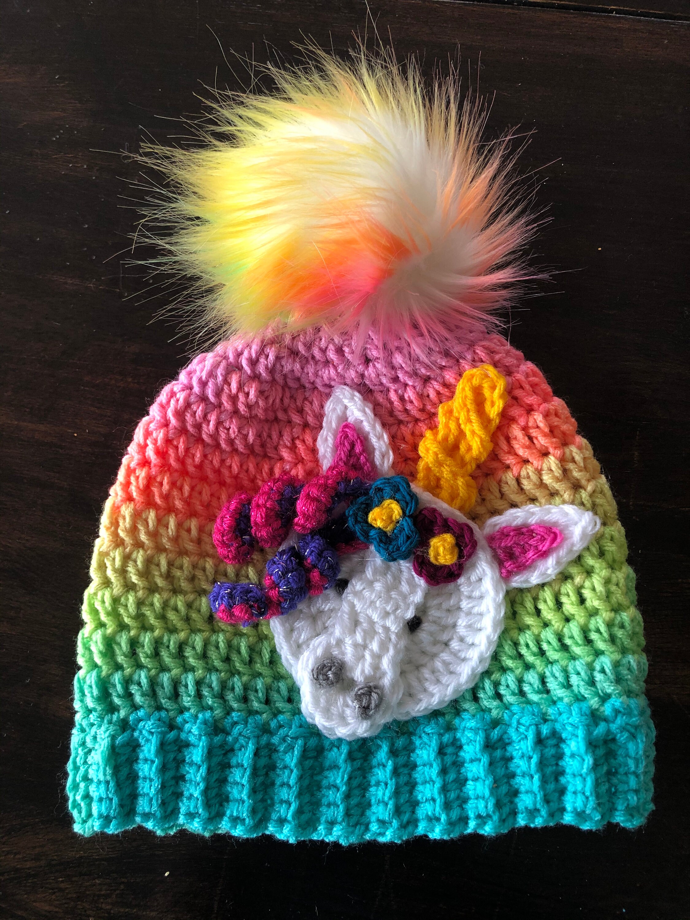 Unicorn Hat Made to Order Crocheted | Etsy