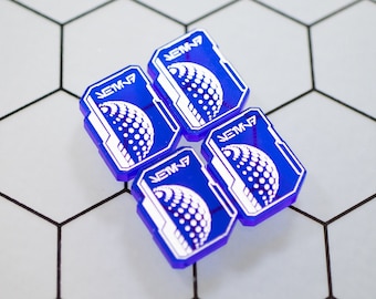 STRATA STRIKE | Star Wars Unlimited compatible | Shield Transparent Acrylic Tokens – Single-Sided