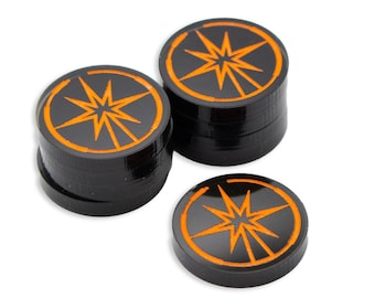 Shatterpoint Force Tokens: Transparent Acrylic, Laser-Cut (9-Piece Set)