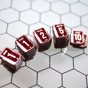 STRATA STRIKE | Star Wars Unlimited compatible | Damage Glitter Acrylic Tokens – Single-Sided