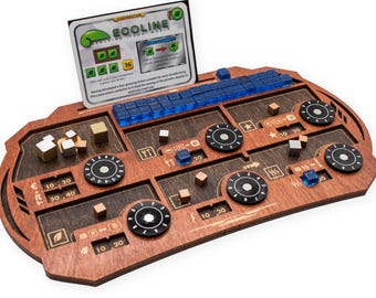 STRATA STRIKE | Terraforming Mars Player Dashboard - Two-Toned Cognac & Kona