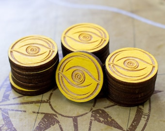 STRATA STRIKE | Eldritch Horror - Wooden Focus Tokens - Set of 16