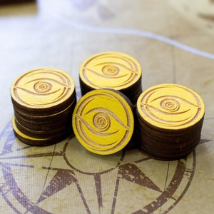 STRATA STRIKE | Eldritch Horror - Wooden Focus Tokens - Set of 16