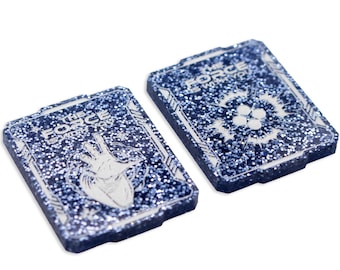 STRATA STRIKE | Star Wars Unlimited compatible | 2 Blue Force Glitter Acrylic Tokens – Single-Sided