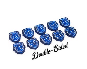 STRATA STRIKE | Lorcana TCG compatible | Full Color Acrylic Tokens - Willpower Set - Double-Sided