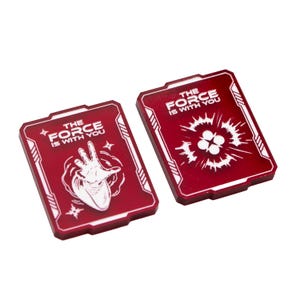 STRATA STRIKE | Star Wars Unlimited compatible | 2 Red Force Transparent Acrylic Tokens – Single-Sided