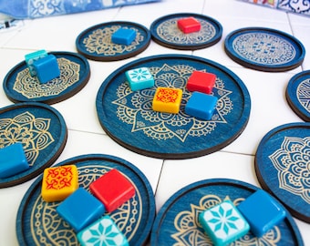 STRATA STRIKE | Azul Tile Holders - Blue Color - Complete Set