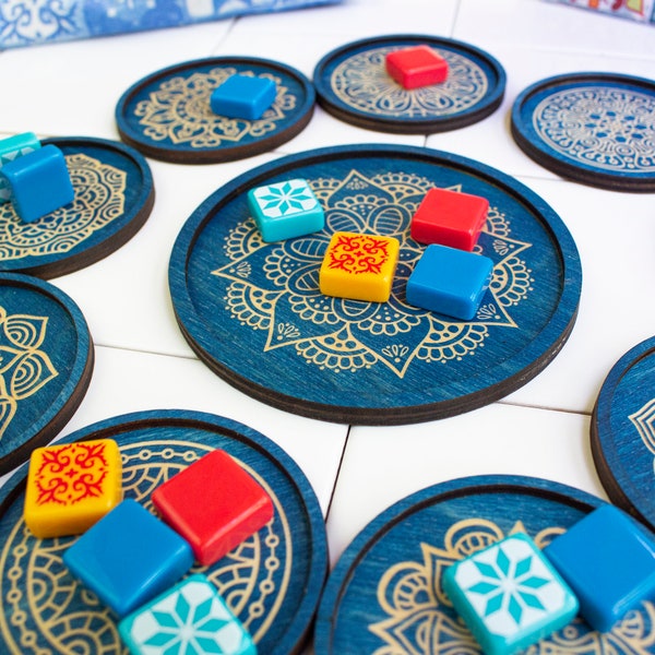 STRATA STRIKE | Azul Tile Holders - Blue Color - Complete Set